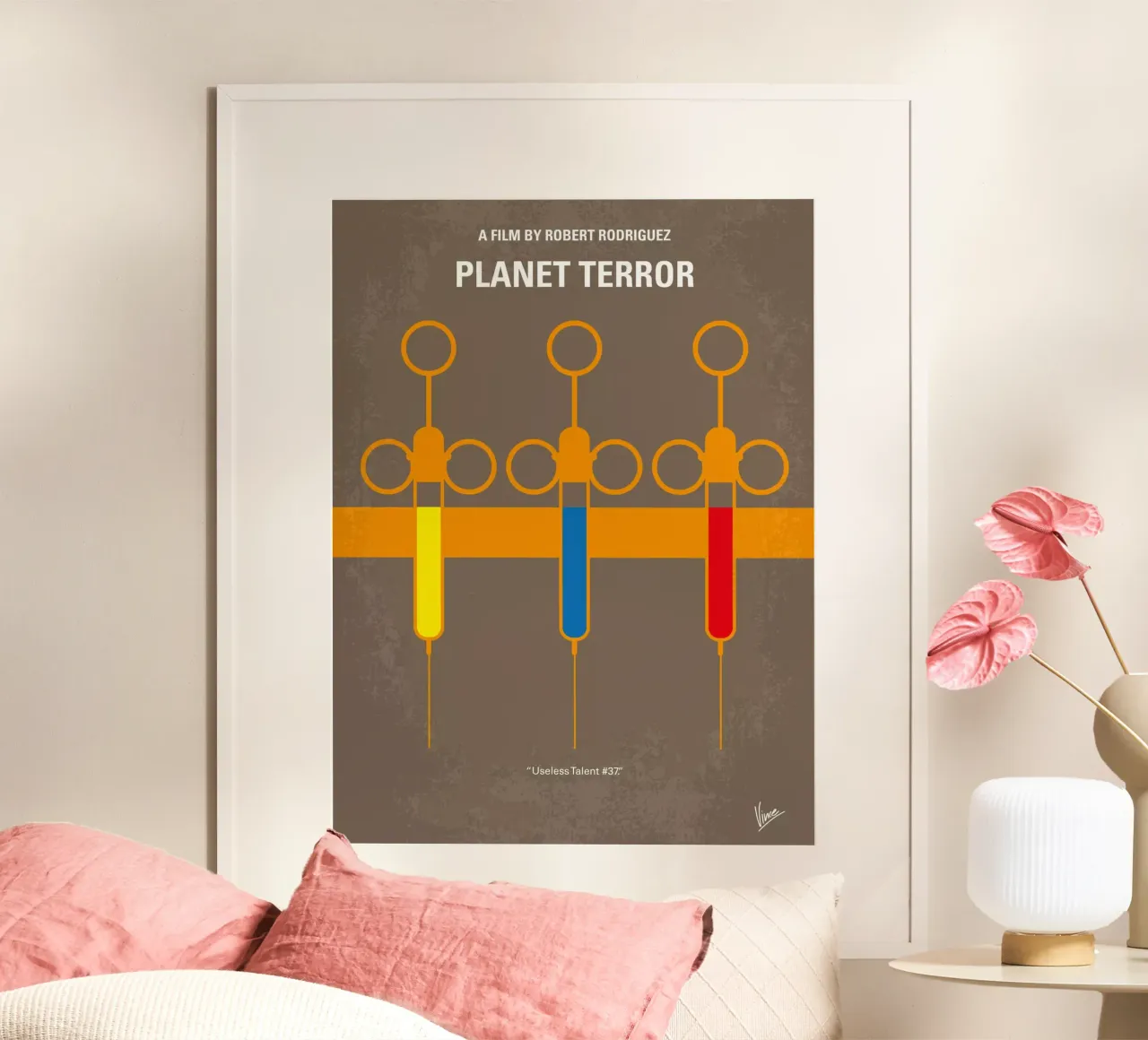 No165 My Planet Terror minimal movie poster carta hahnemühle da Chungkong
