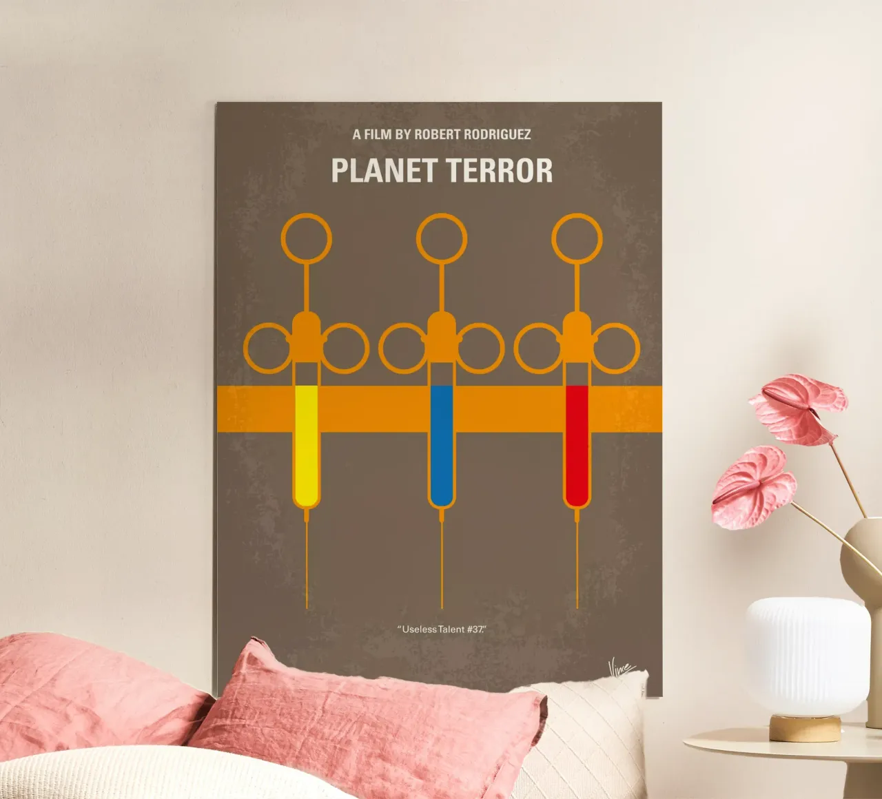 No165 My Planet Terror minimal movie poster carta hahnemühle da Chungkong