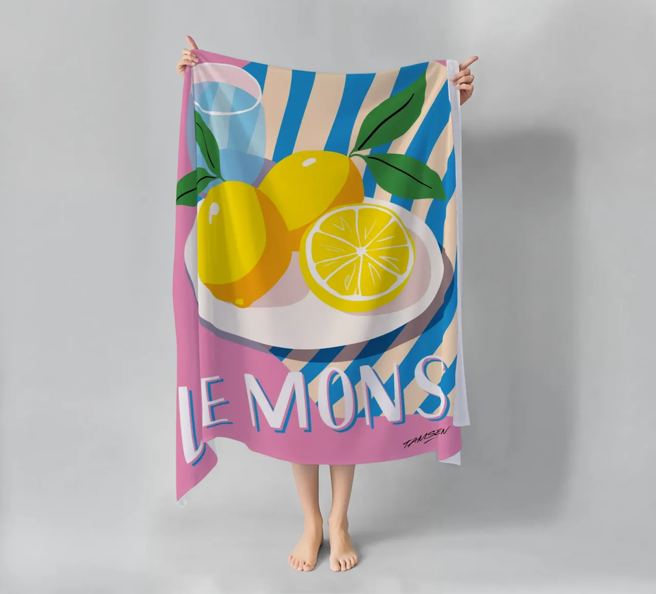 Limone telo mare da Tamsen Design