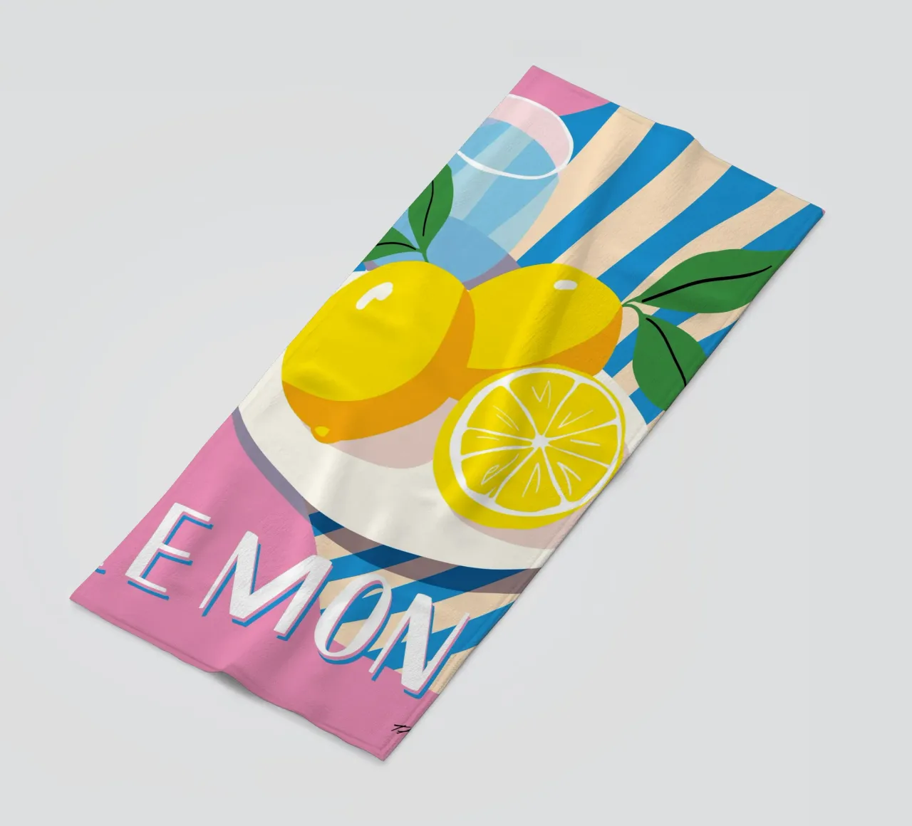 Limone telo mare da Tamsen Design