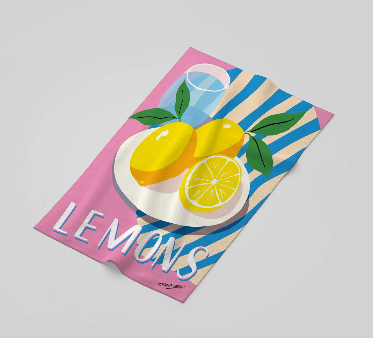 Limone telo mare da Tamsen Design