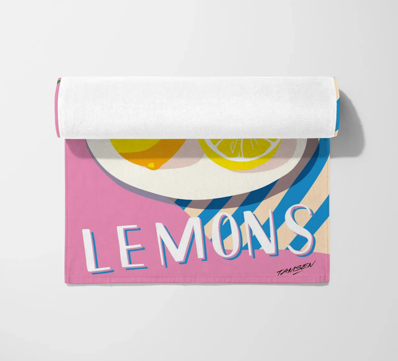 Limone telo mare da Tamsen Design