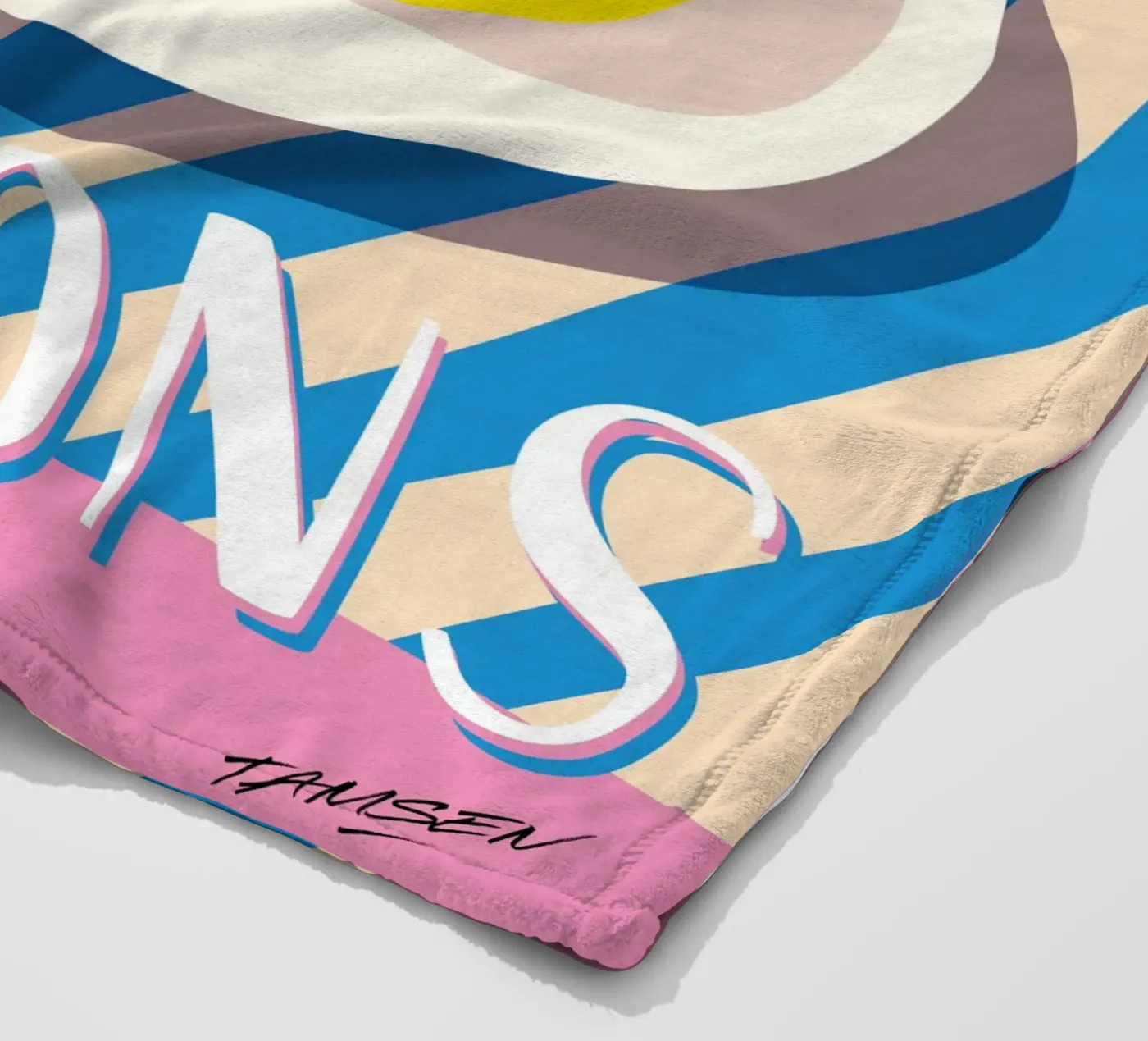 Zitrone Fleecedecke von Tamsen Design