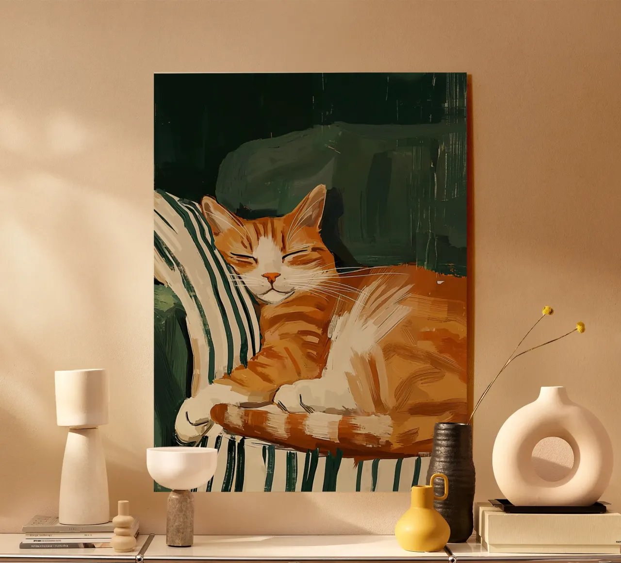 Sleeping Cat plexiglass da Lynn Janet