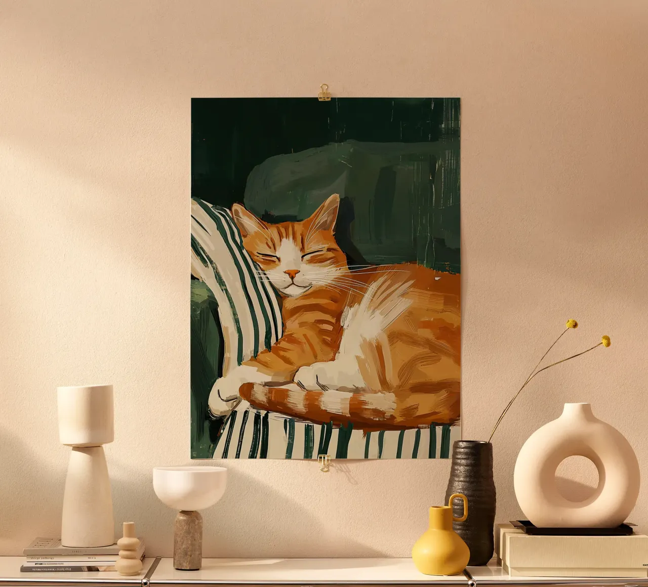 Sleeping Cat poster da Lynn Janet