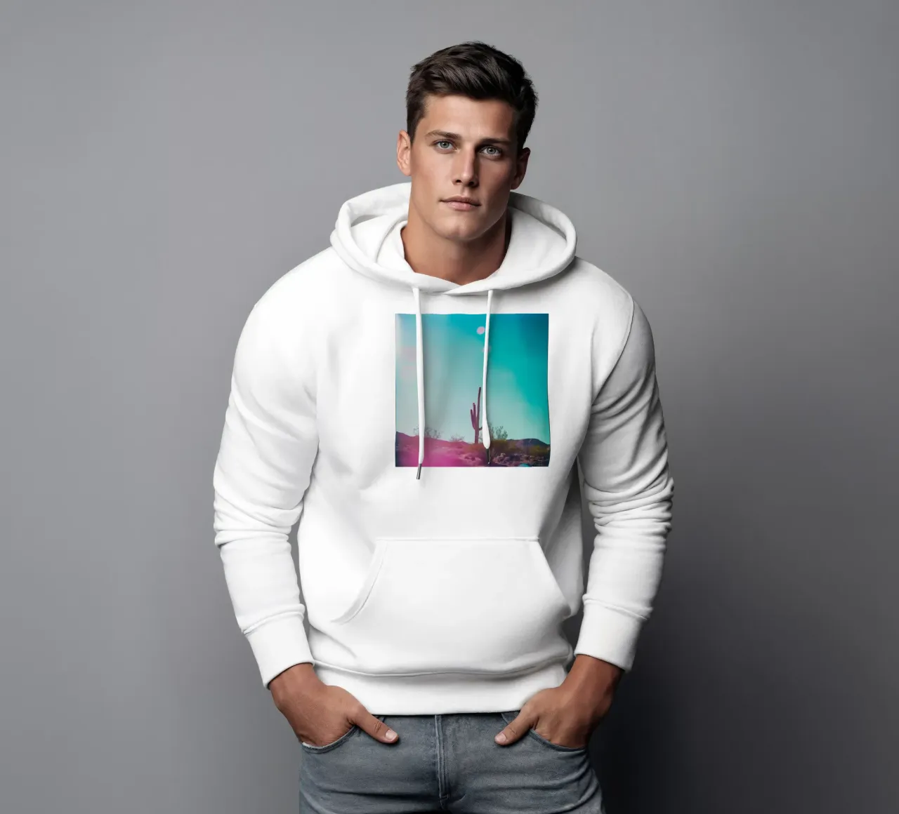 45 felpa con cappuccio da Pink California | Affiches & Posters