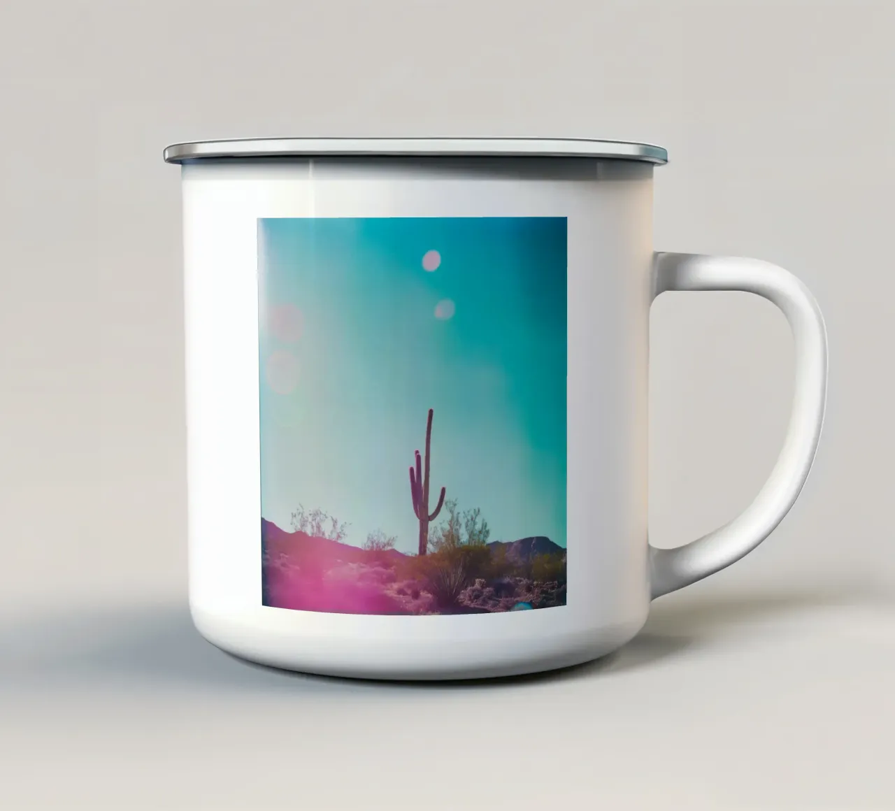 45 tazza in smalto da Pink California | Affiches & Posters