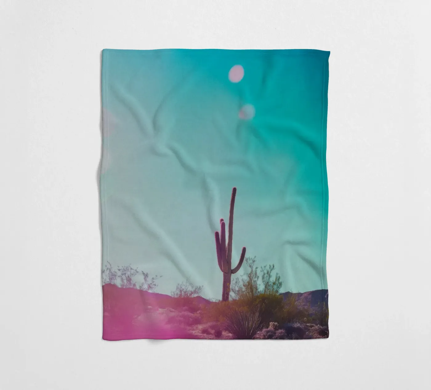 45 fleecedeken van Pink California | Affiches & Posters