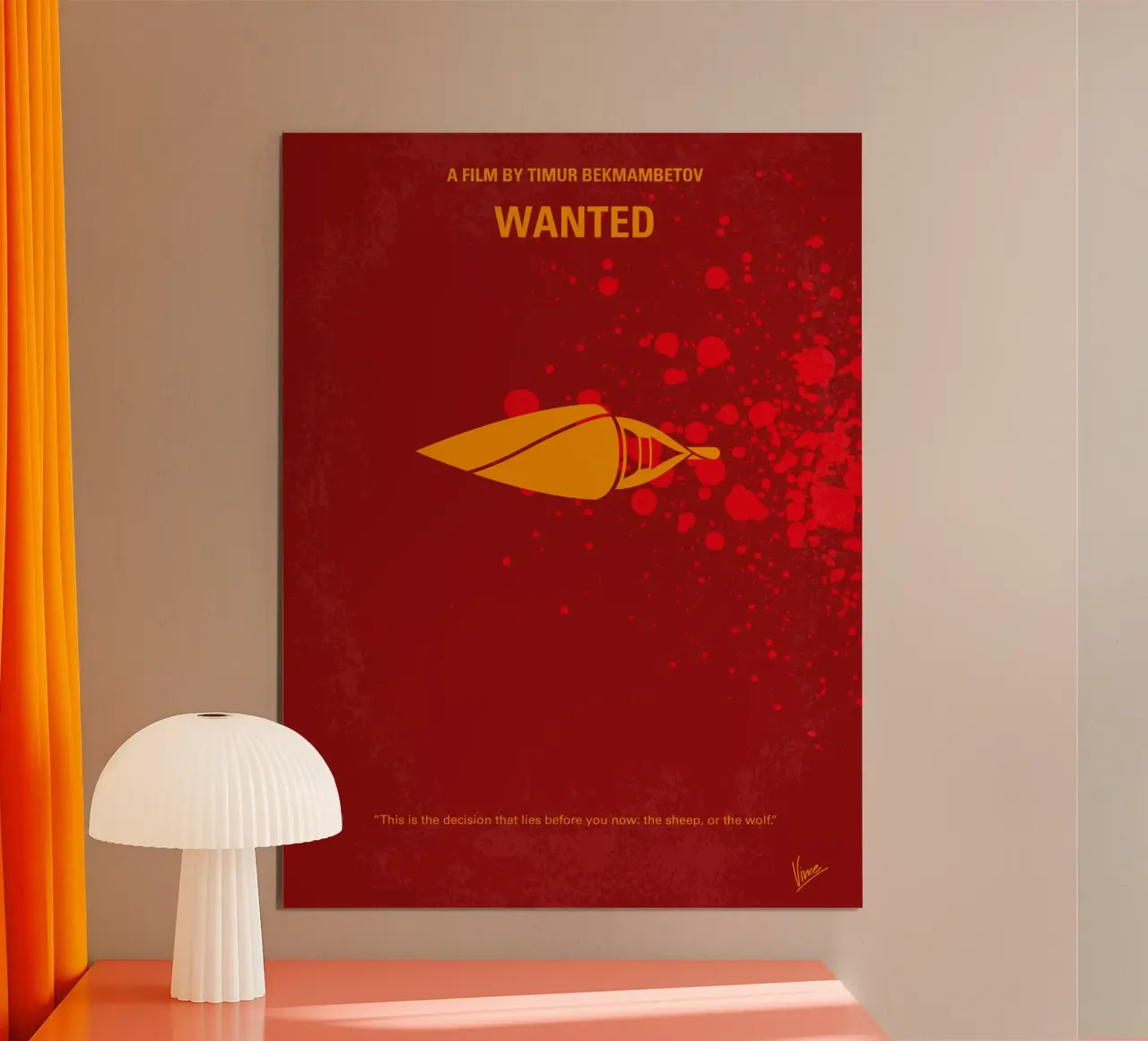 No176 My Wanted minimal movie poster poster da Chungkong
