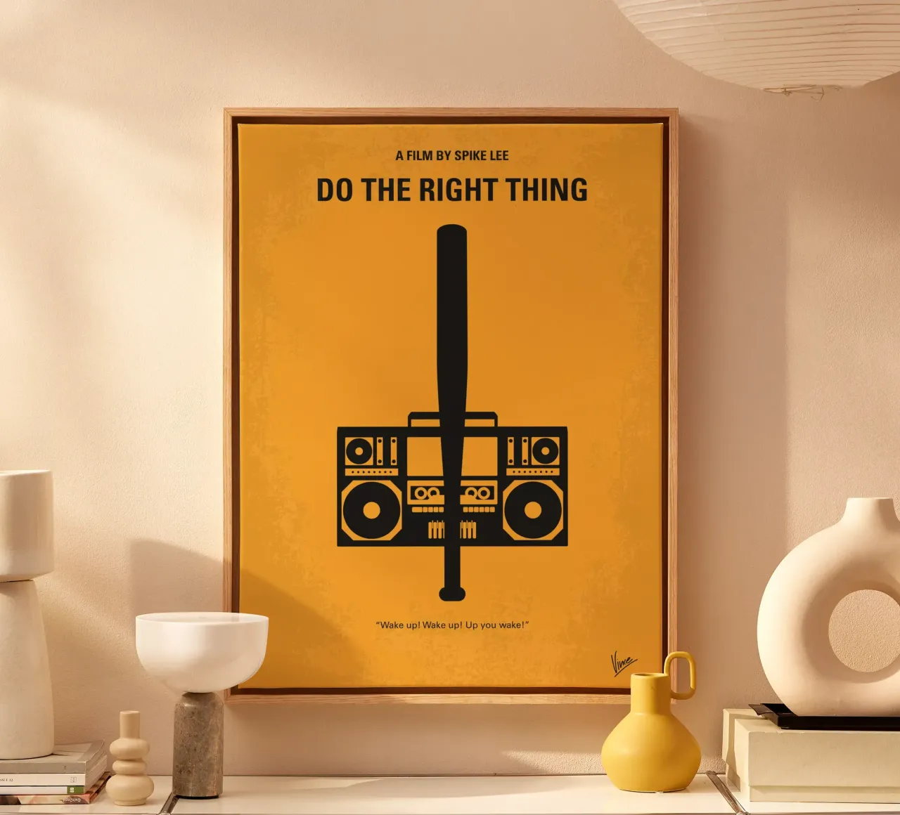 No179 My Do the right thing minimal movie poster tela da Chungkong