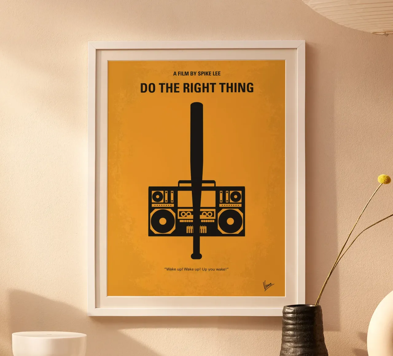 No179 My Do the right thing minimal movie poster carta hahnemühle da Chungkong