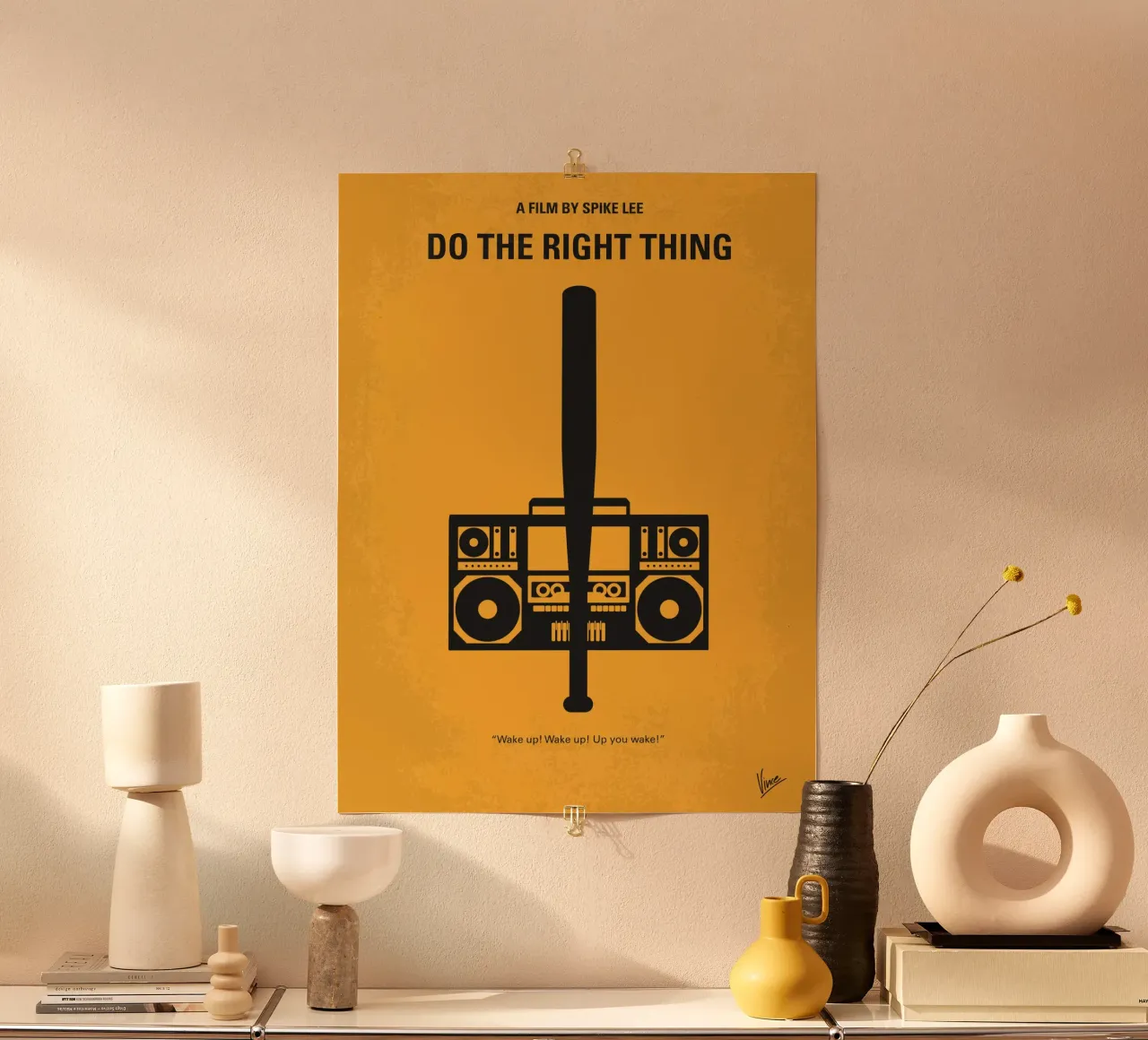 No179 My Do the right thing minimal movie poster carta hahnemühle da Chungkong
