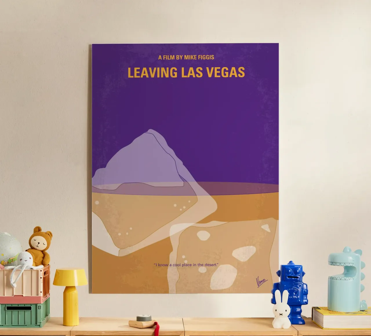 No180 My Leaving Las Vegas minimal movie poster metacrilato de Chungkong
