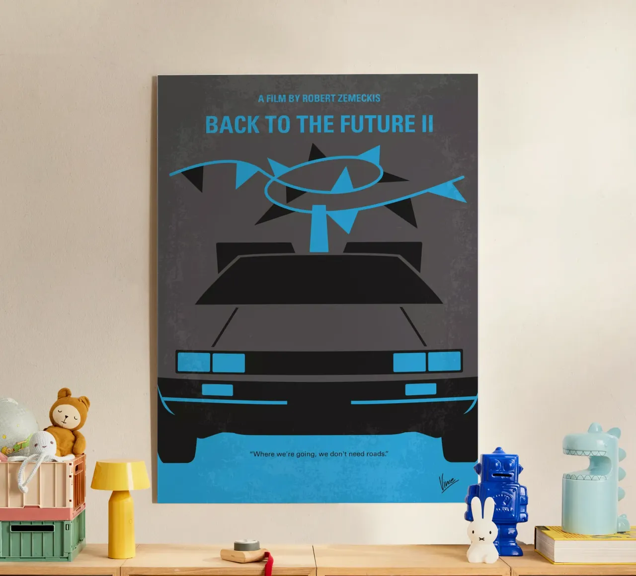 No183 My Back to the Future minimal movie poster part 2 plexiglass da Chungkong