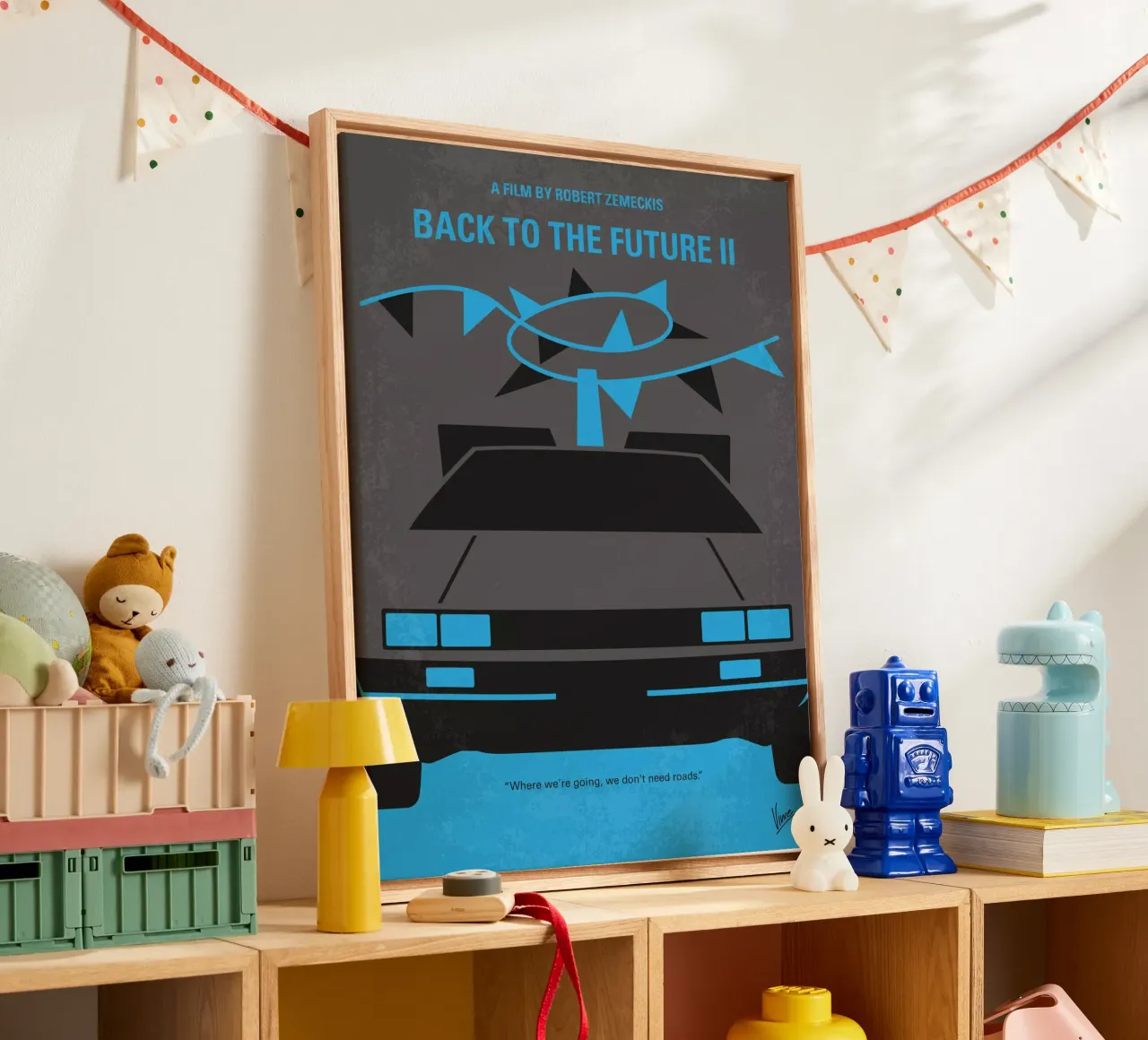 No183 My Back to the Future minimal movie poster part 2 tela da Chungkong