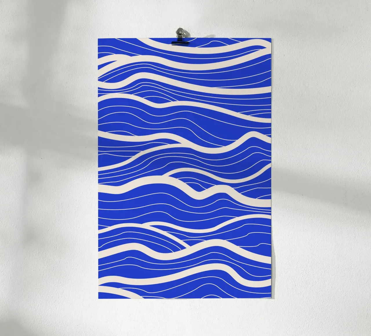 Abstract Blue Waves poster da Natural Landscapes by Palmartprints