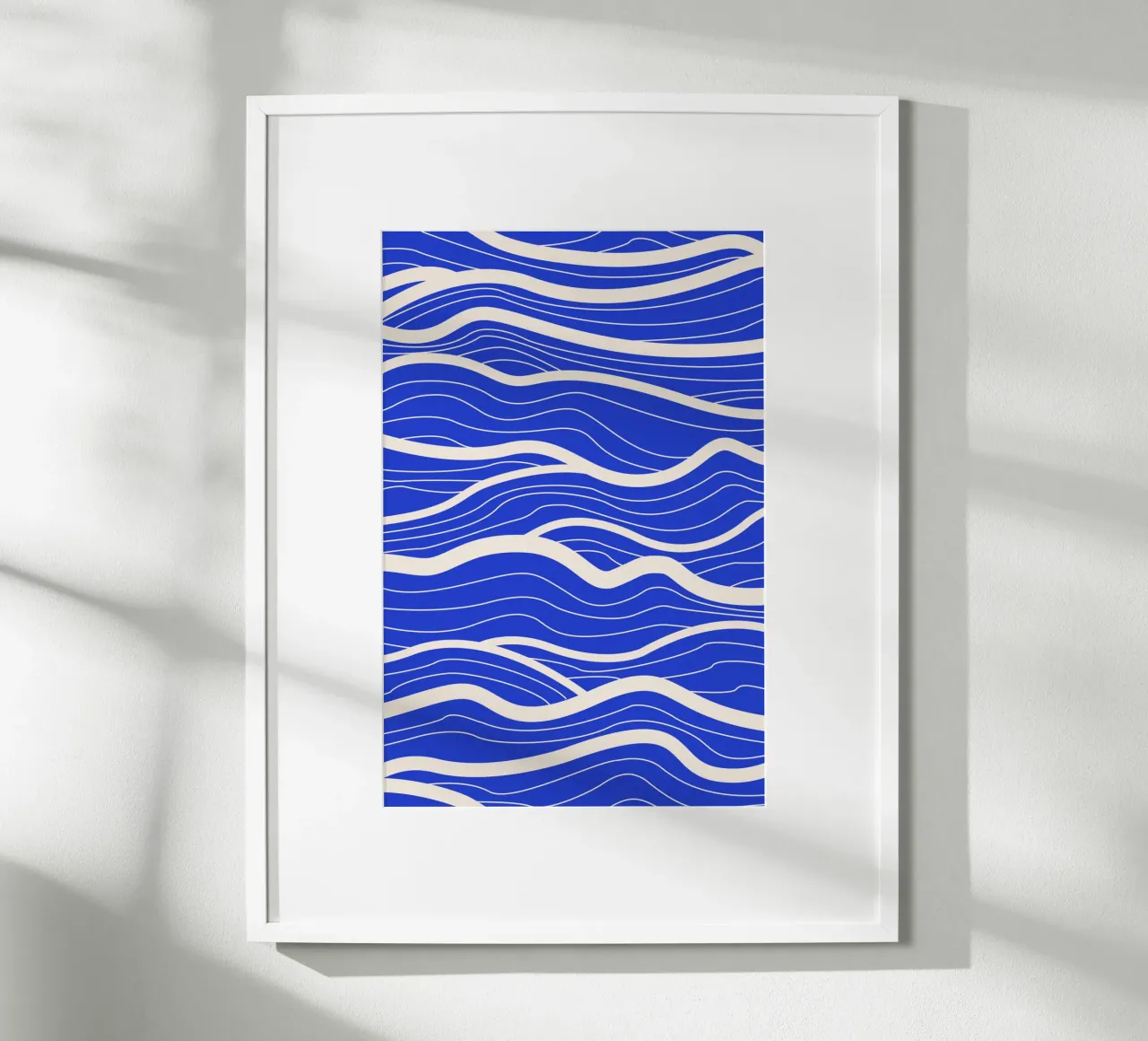 Abstract Blue Waves poster da Natural Landscapes by Palmartprints