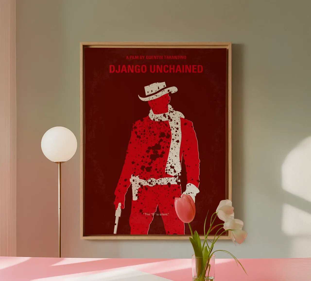 No184 My Django Unchained minimal movie poster tela da Chungkong
