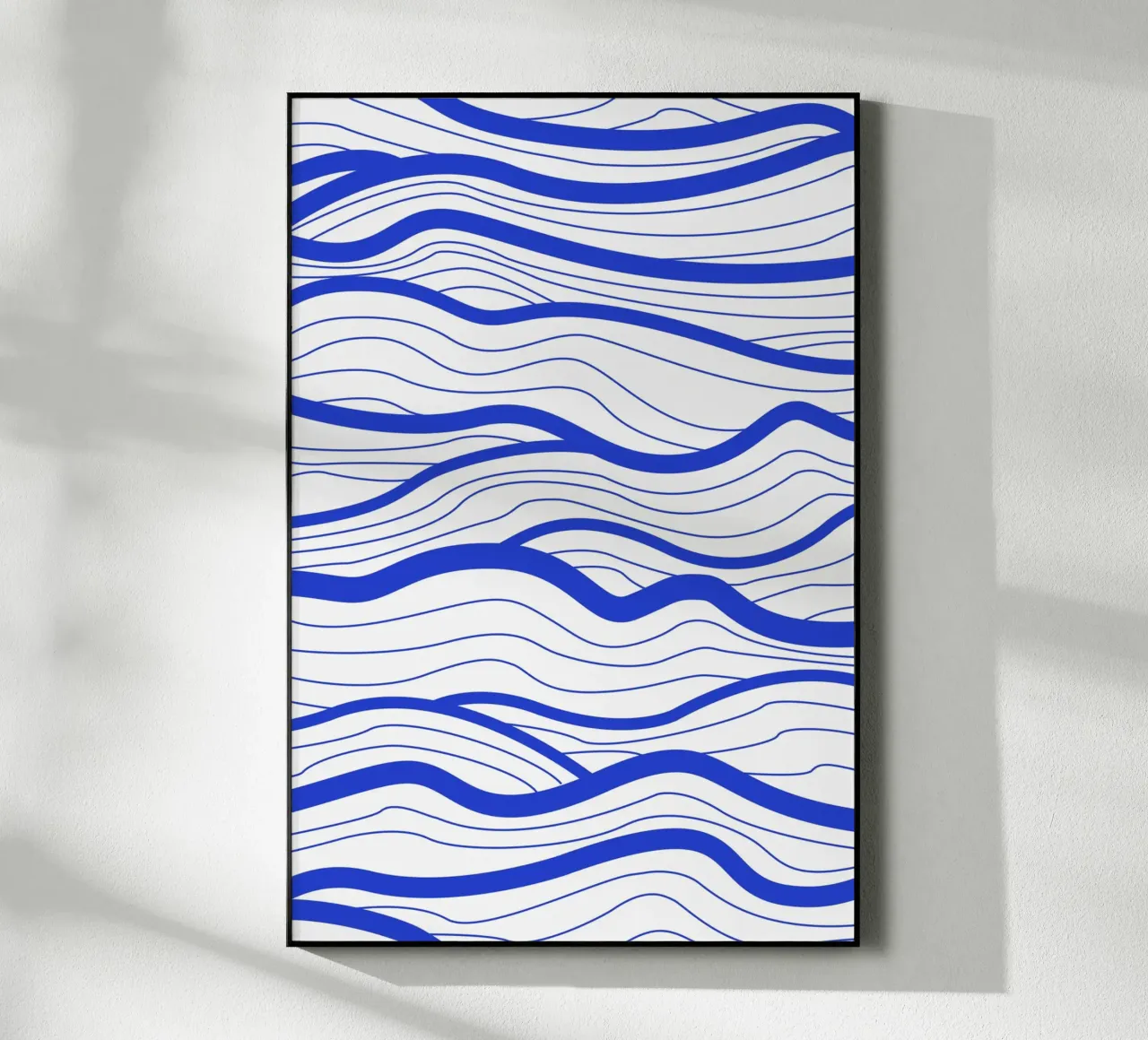 Abstract Lined Waves acrylic glass by Natural Landscapes by Palmartprints