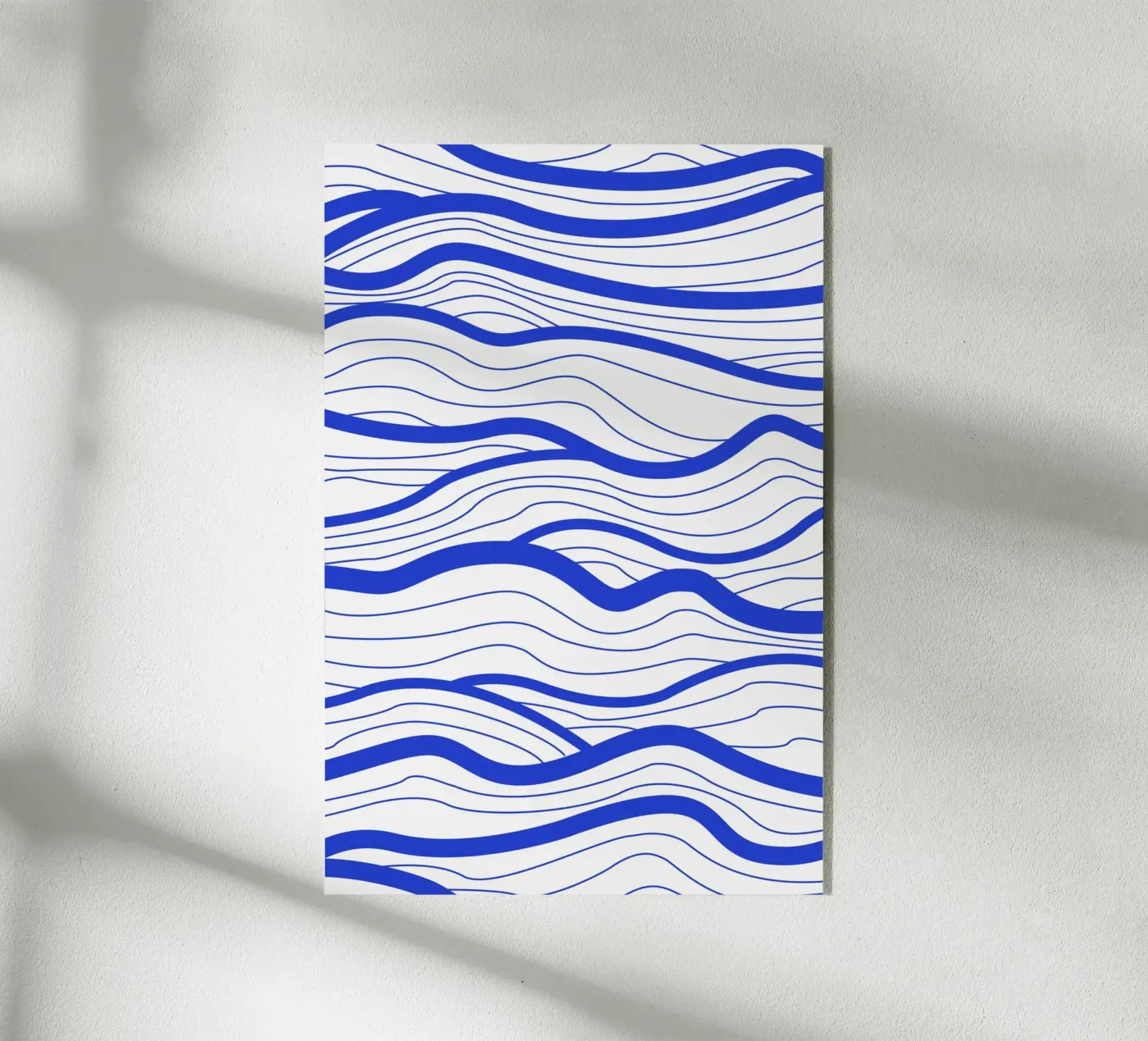 Abstract Lined Waves Acryl-Glas von Natural Landscapes by Palmartprints