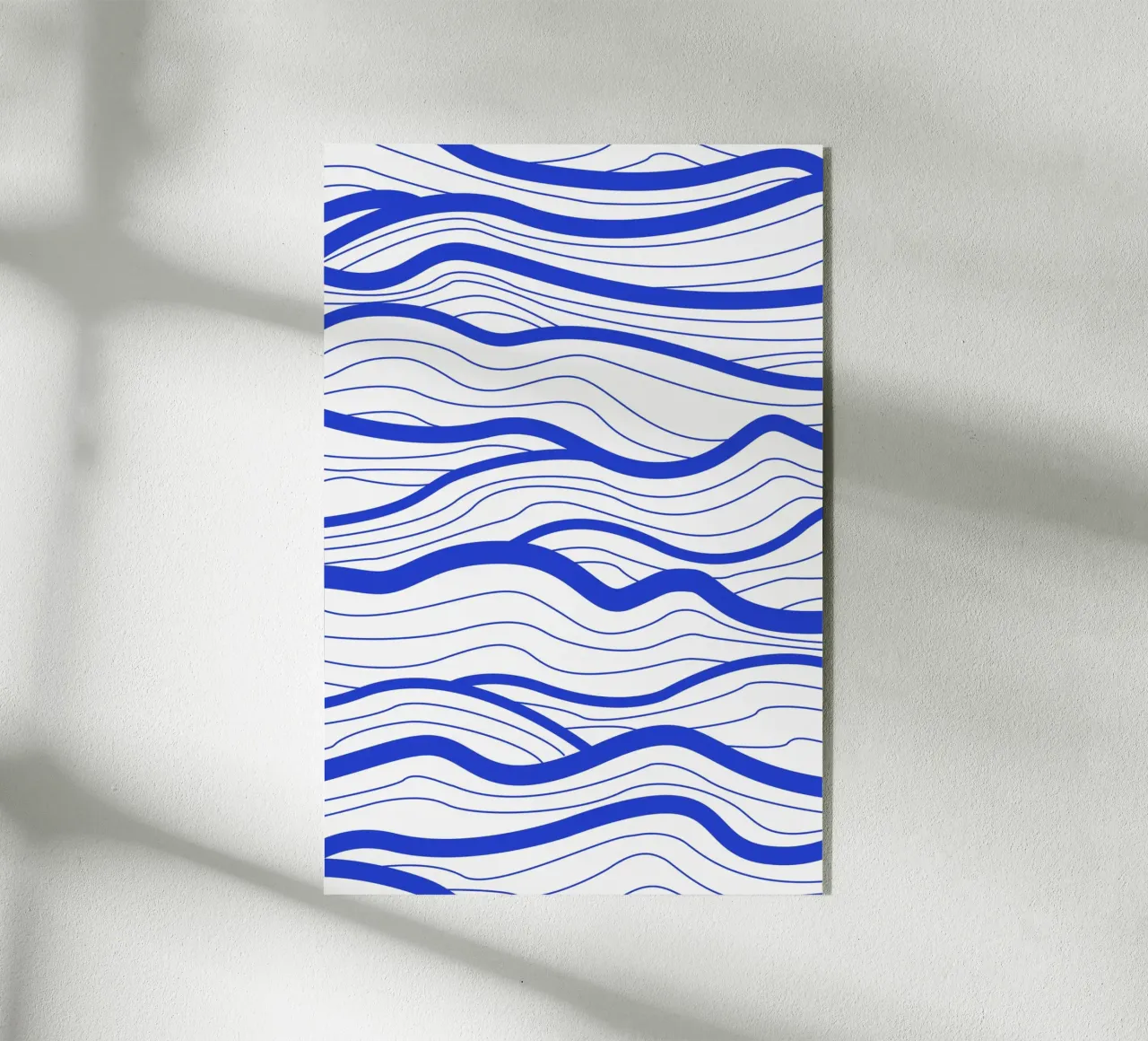 Abstract Lined Waves acrylic glass by Natural Landscapes by Palmartprints