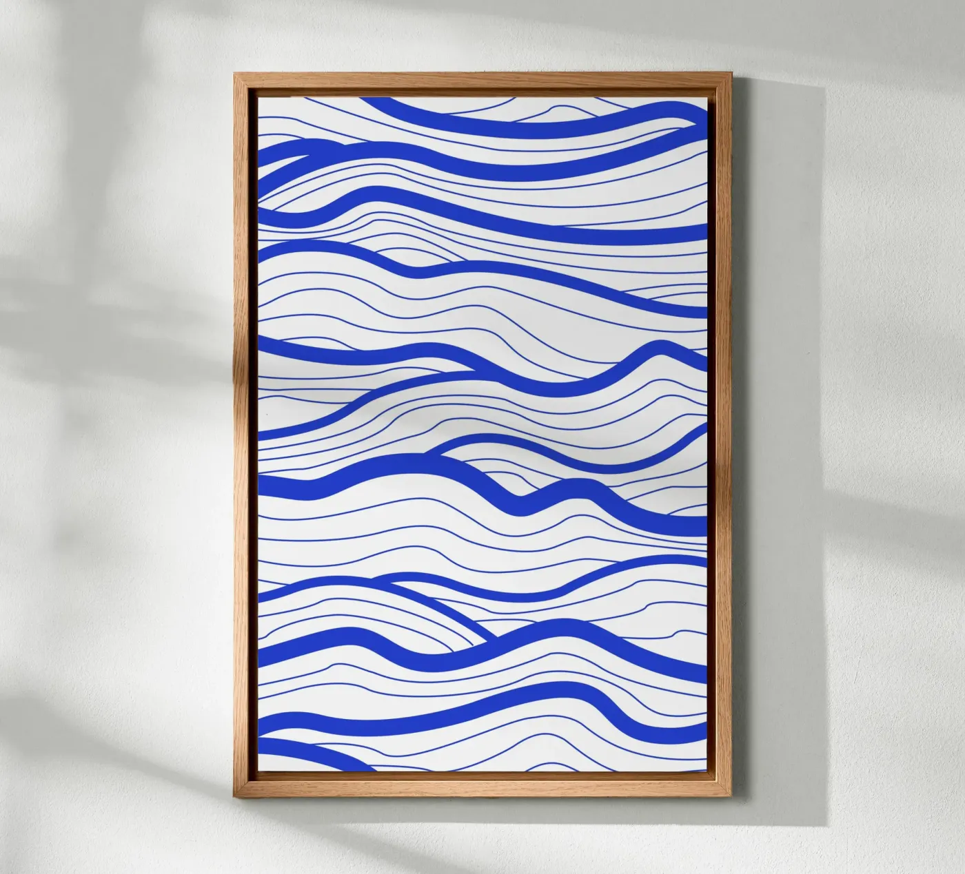 Abstract Lined Waves alluminio dibond da Natural Landscapes by Palmartprints