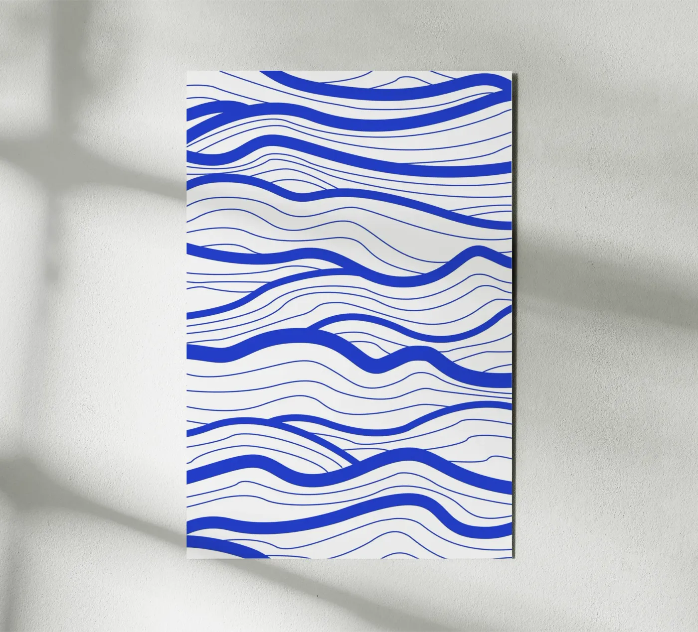 Abstract Lined Waves alluminio dibond da Natural Landscapes by Palmartprints