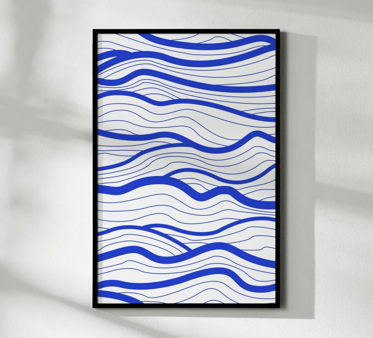 Abstract Lined Waves poster da Natural Landscapes by Palmartprints