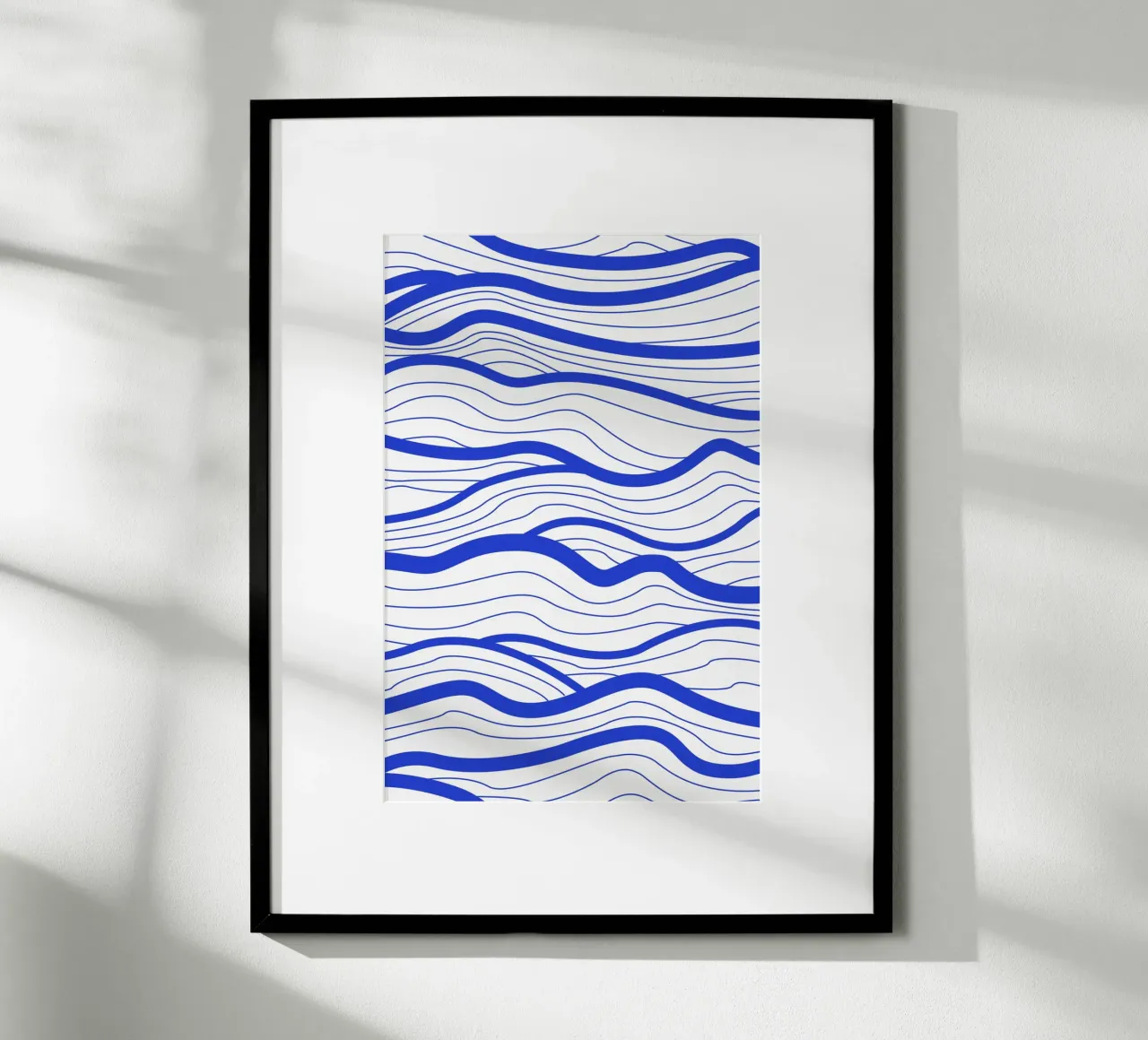 Abstract Lined Waves poster da Natural Landscapes by Palmartprints