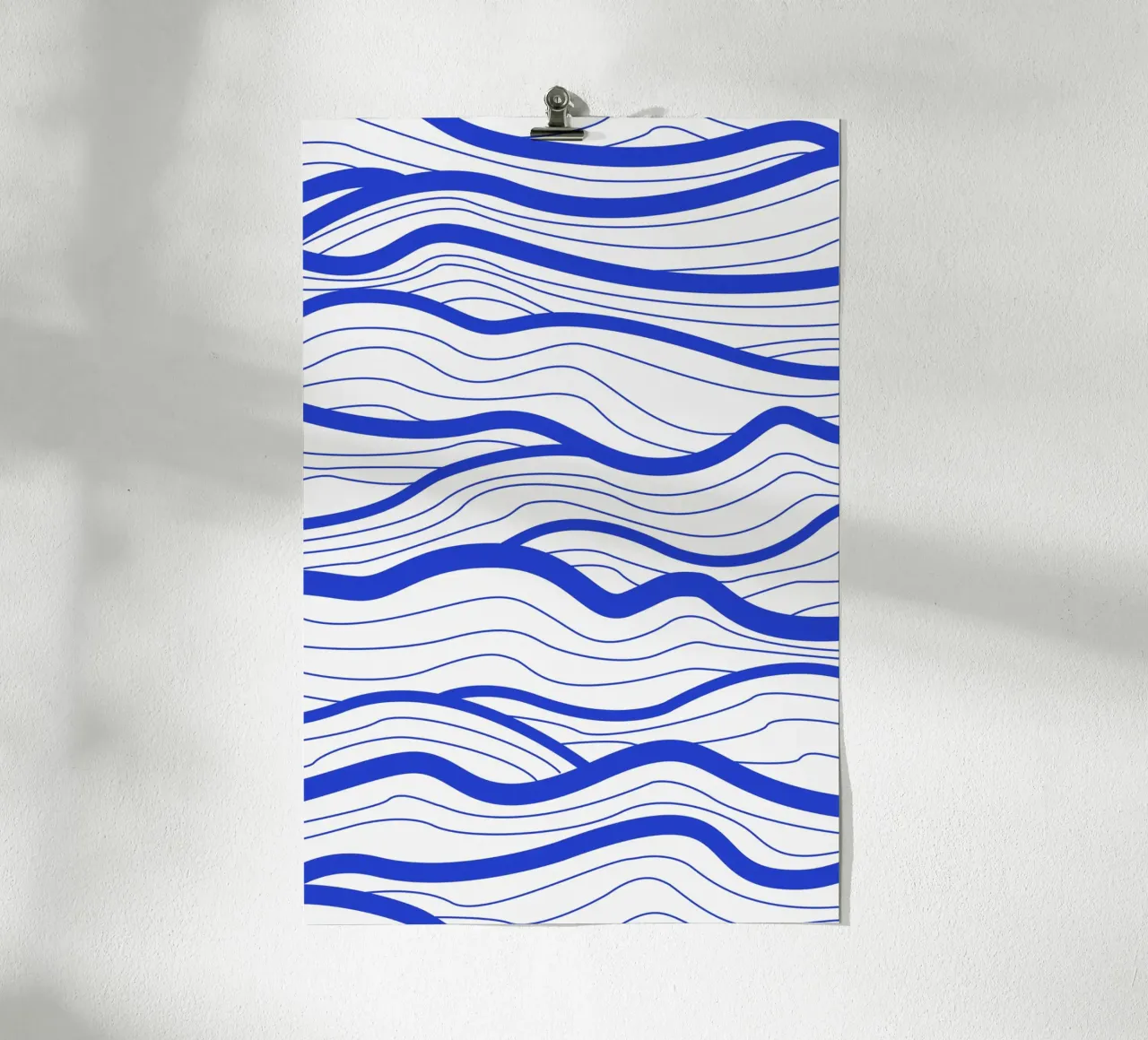Abstract Lined Waves poster da Natural Landscapes by Palmartprints