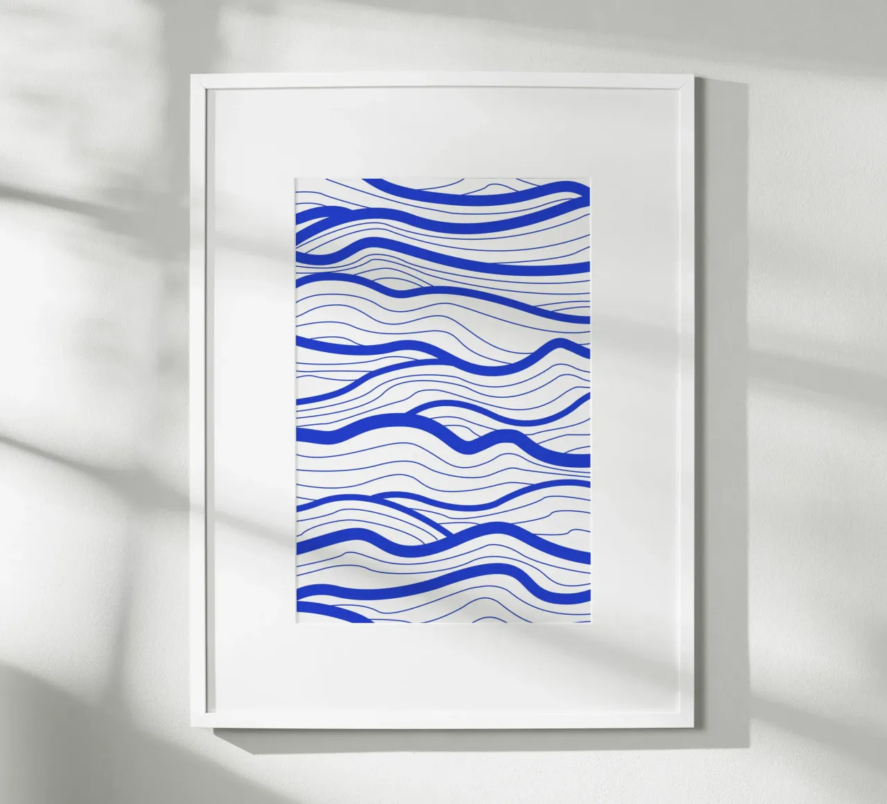 Abstract Lined Waves poster da Natural Landscapes by Palmartprints