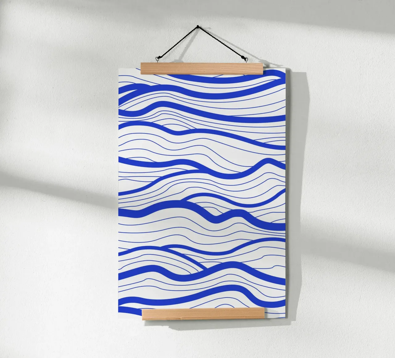 Abstract Lined Waves poster da Natural Landscapes by Palmartprints