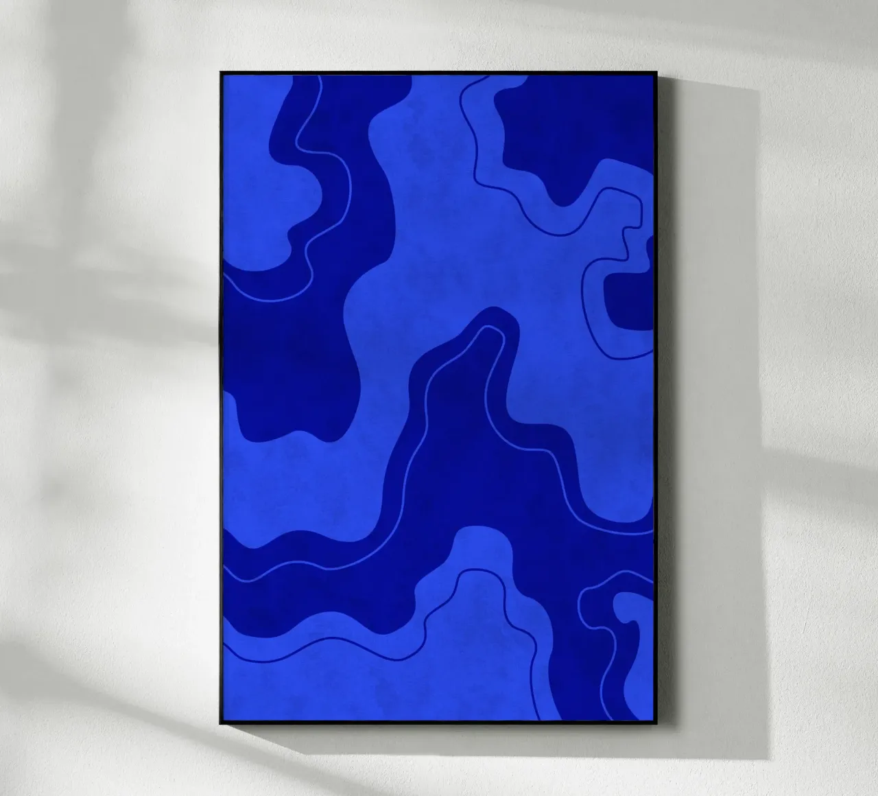 Blue Pool Shapes plexiglass da Natural Landscapes by Palmartprints