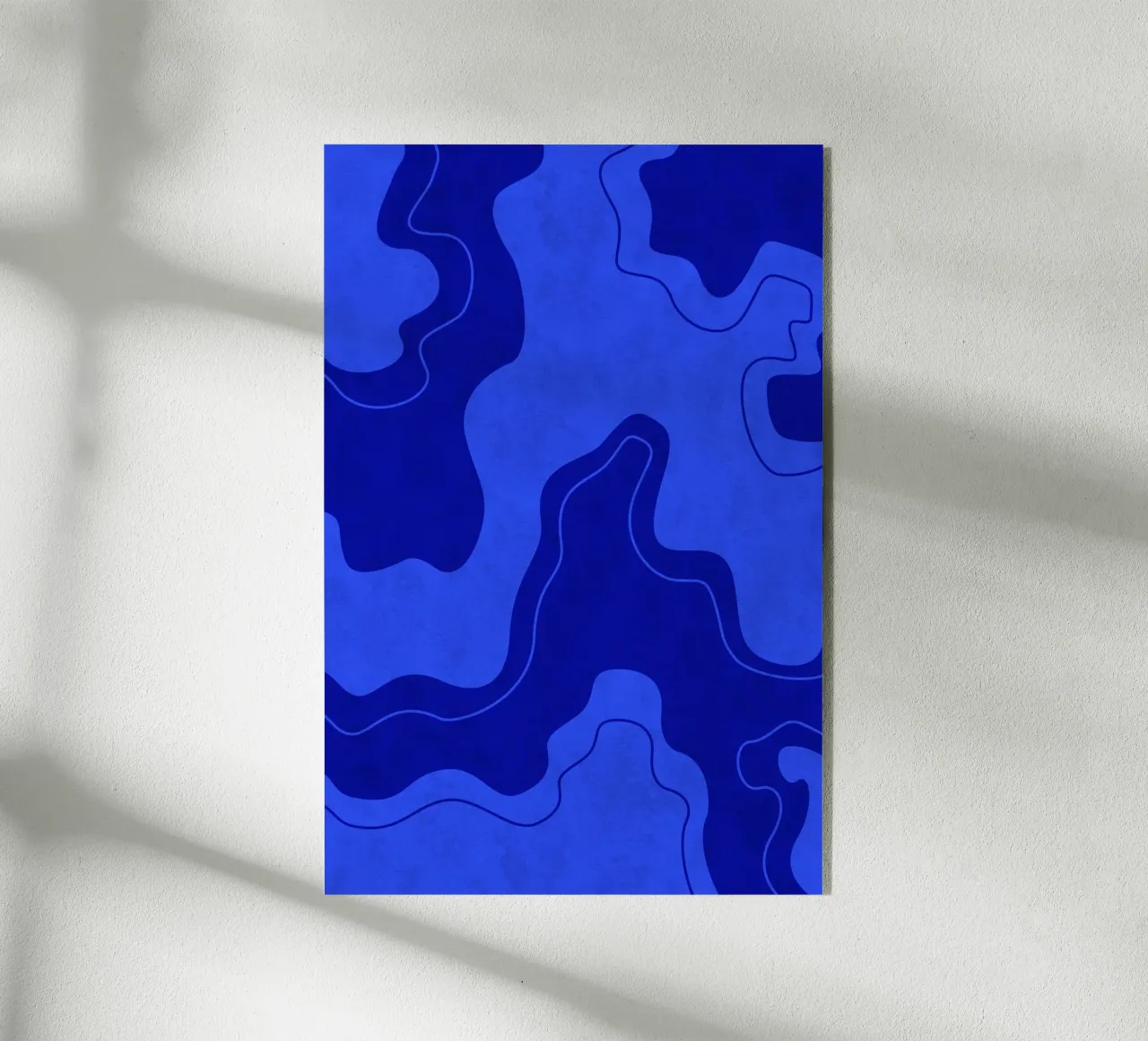 Blue Pool Shapes plexiglass da Natural Landscapes by Palmartprints