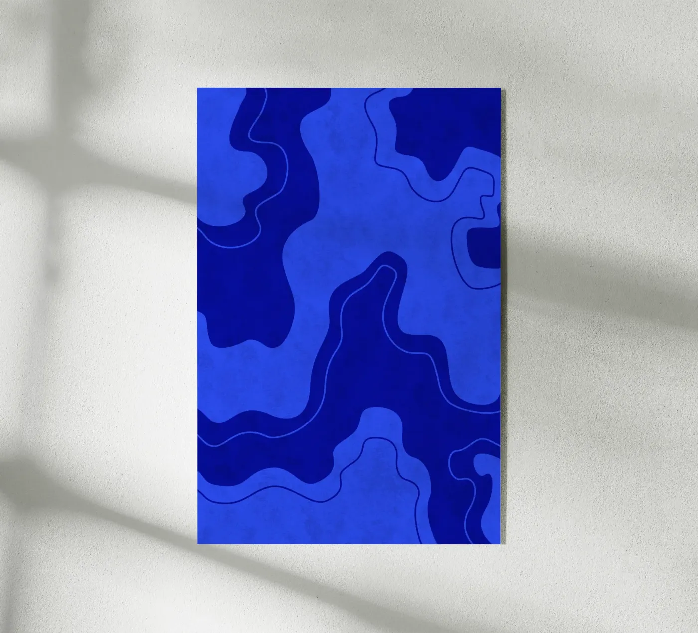 Blue Pool Shapes Acryl-Glas von Natural Landscapes by Palmartprints