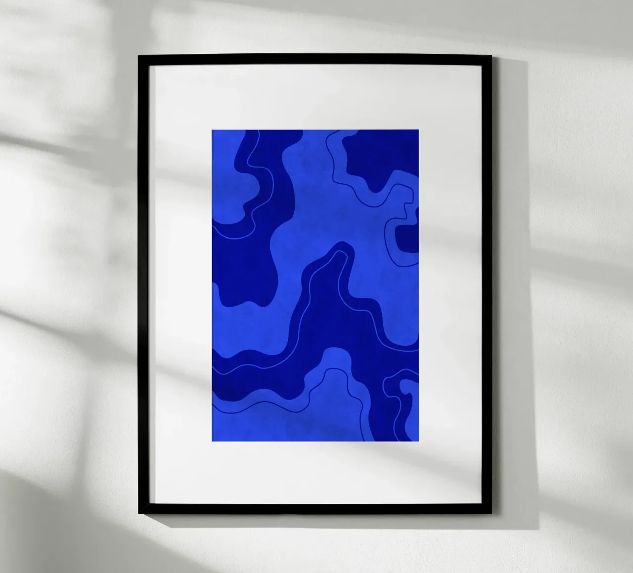 Blue Pool Shapes poster da Natural Landscapes by Palmartprints