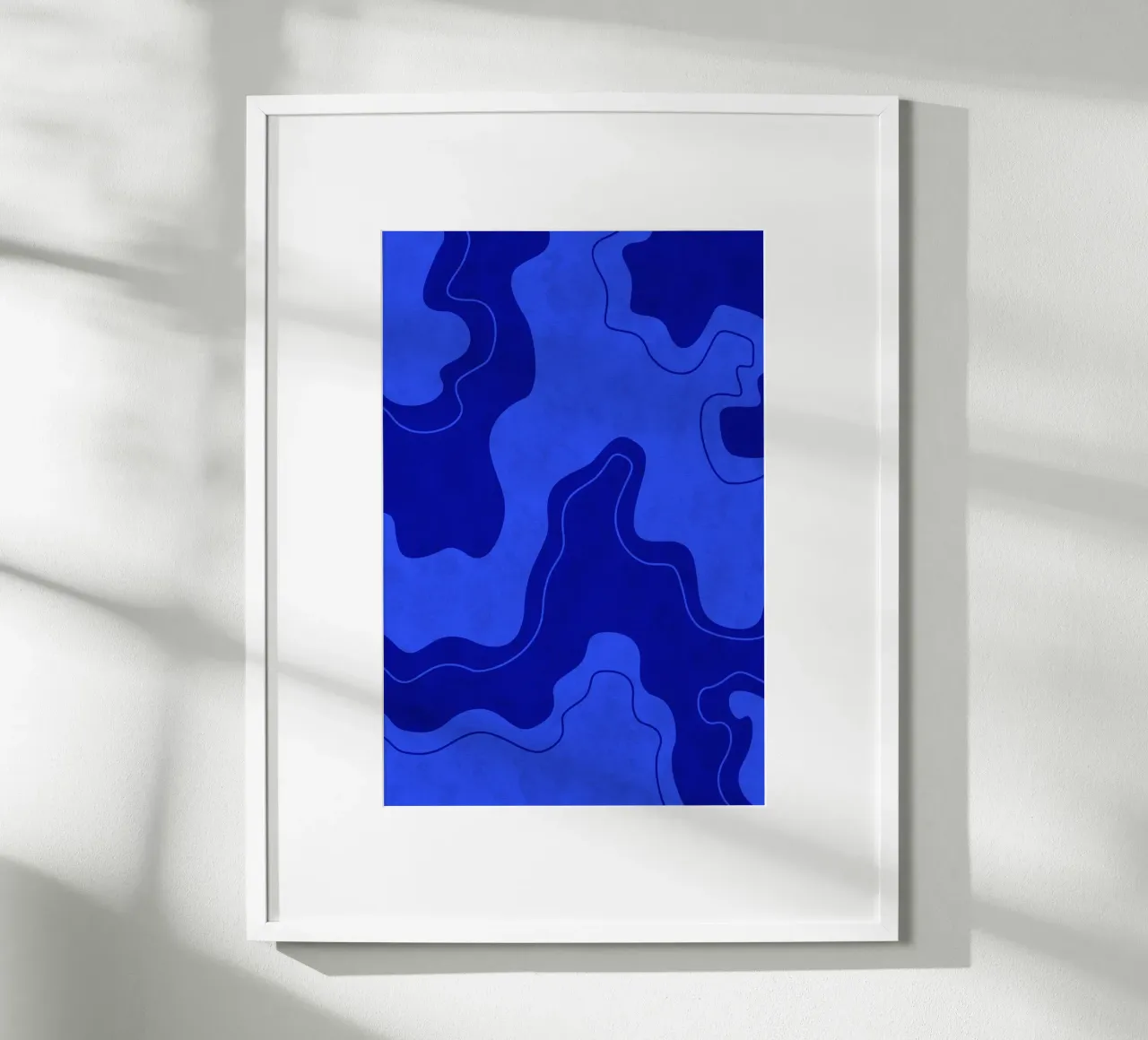 Blue Pool Shapes poster da Natural Landscapes by Palmartprints