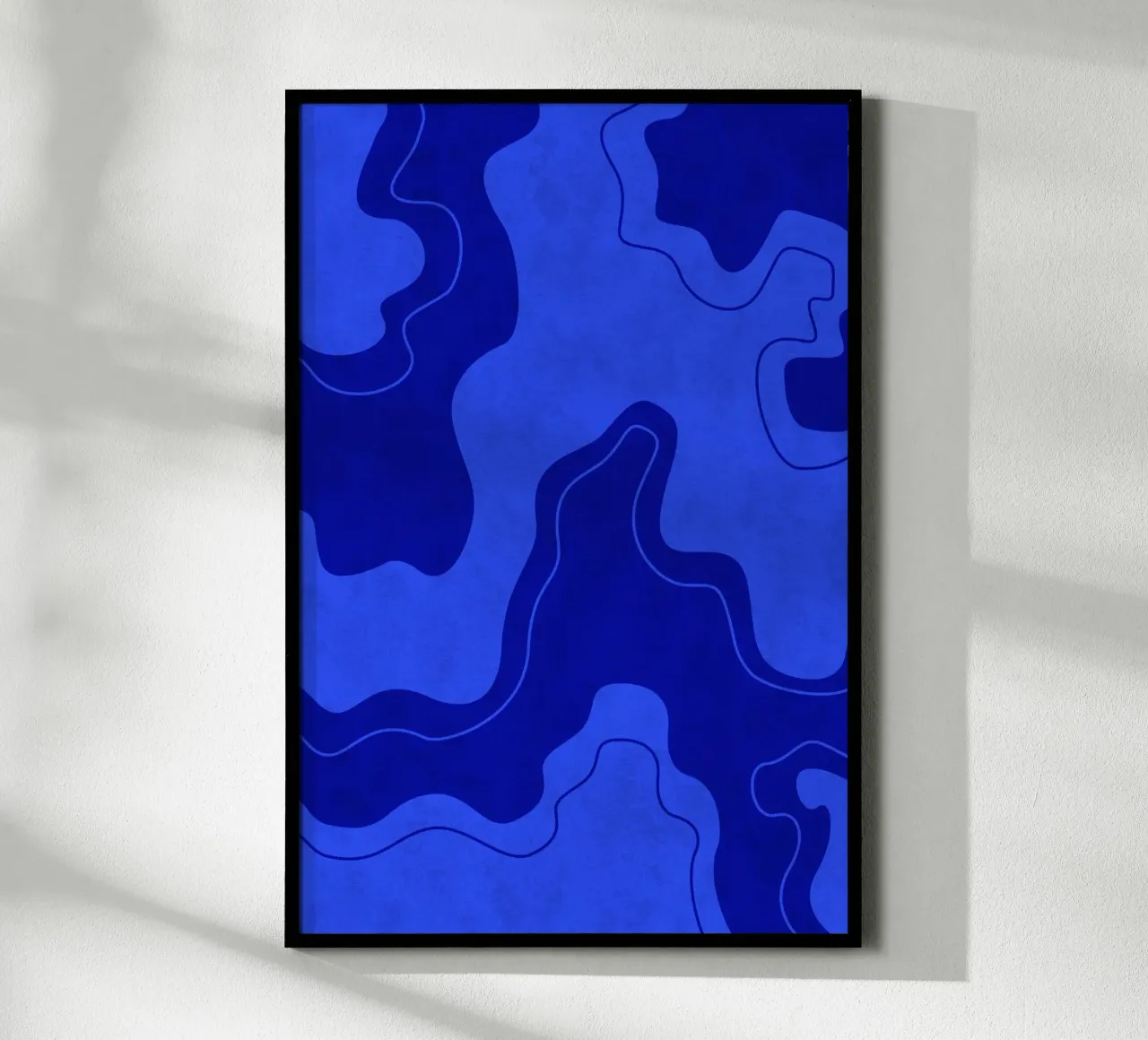 Blue Pool Shapes poster da Natural Landscapes by Palmartprints