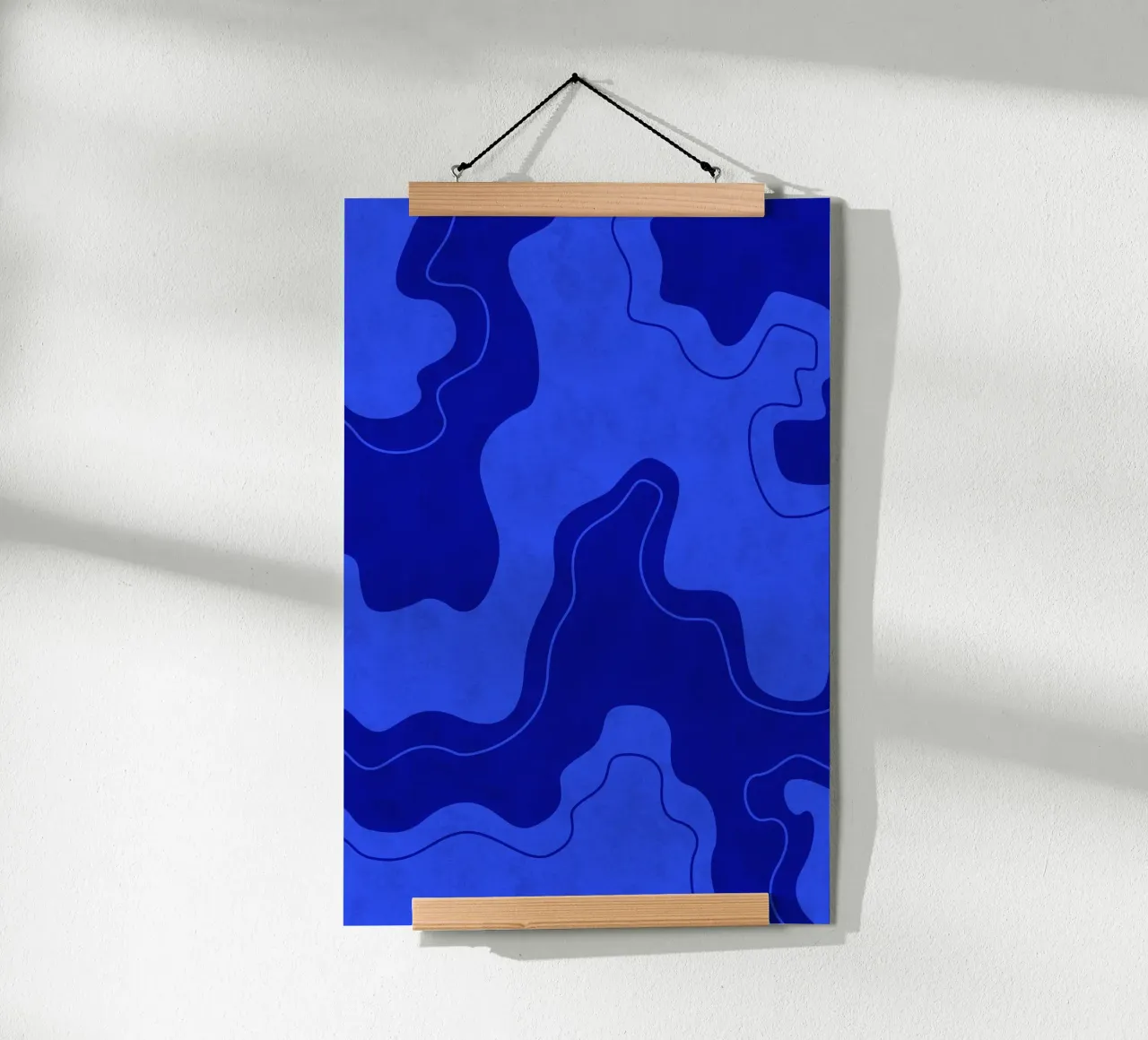 Blue Pool Shapes poster da Natural Landscapes by Palmartprints