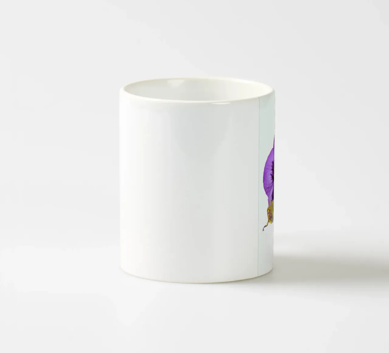 Purple Grasshopper and Viola tazza in ceramica da Rococco LA
