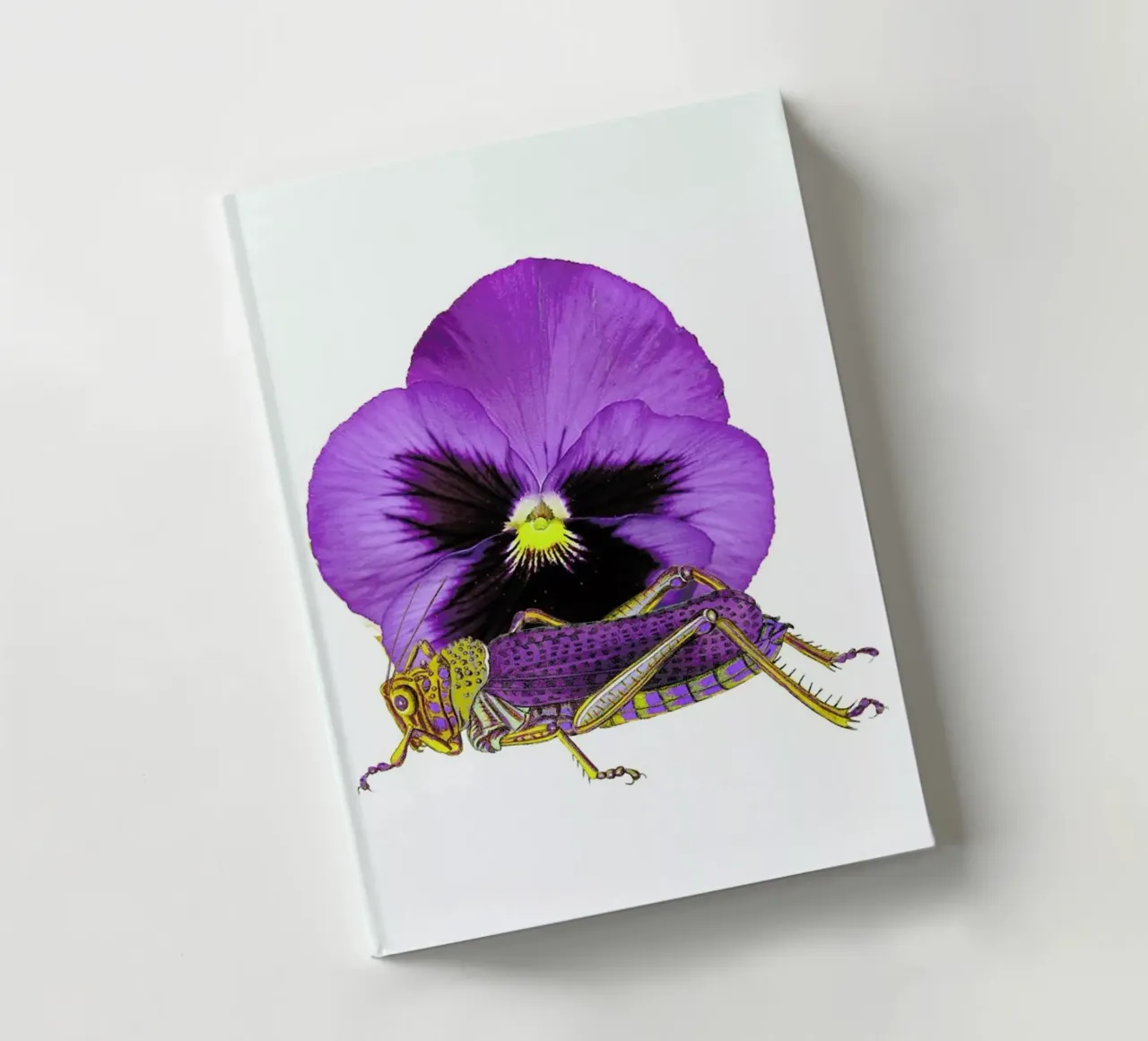 Purple Grasshopper and Viola notebook by Rococco LA