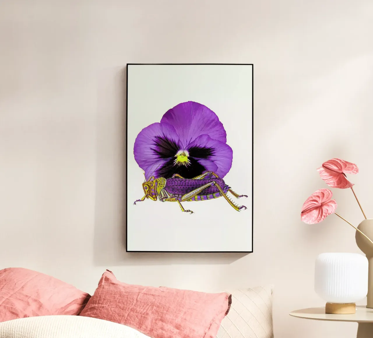 Purple Grasshopper and Viola plexiglass da Rococco LA