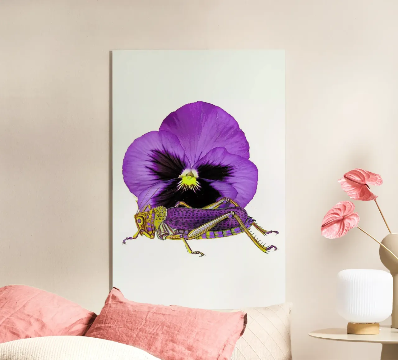 Purple Grasshopper and Viola plexiglass da Rococco LA