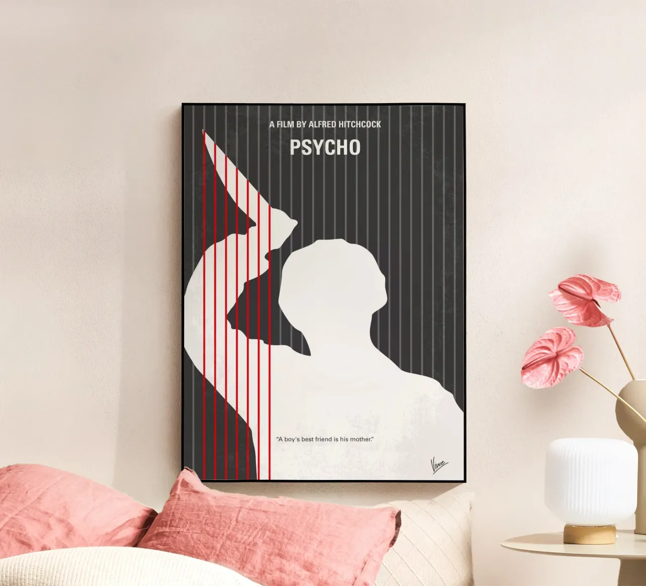 No185 My Psycho minimal movie poster plexiglass da Chungkong