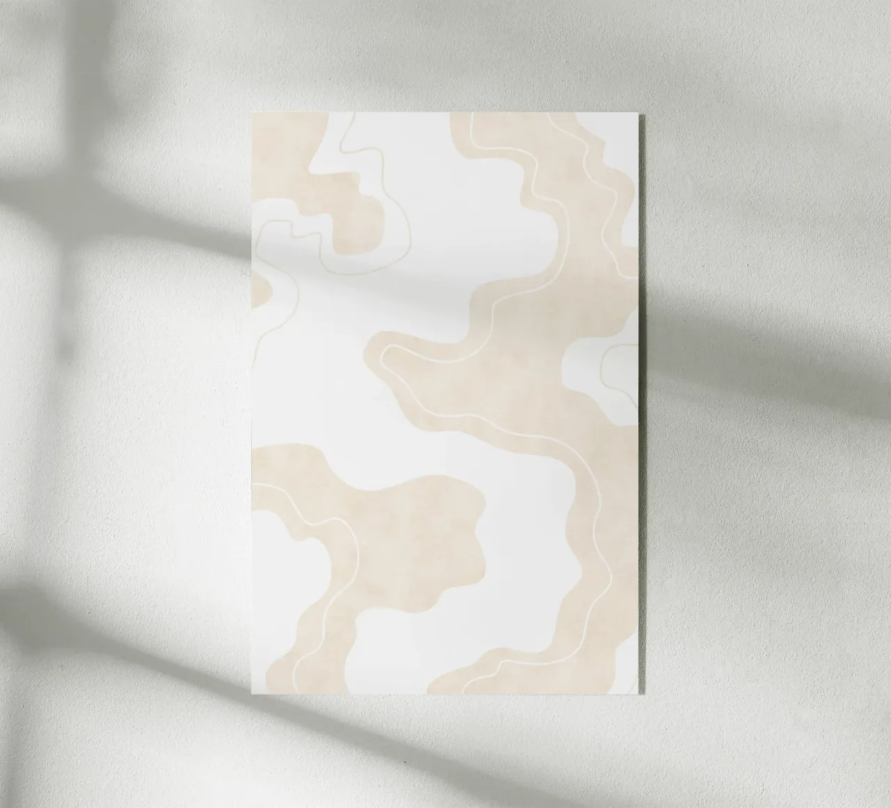 Beige Pool Shapes plexiglass da Natural Landscapes by Palmartprints