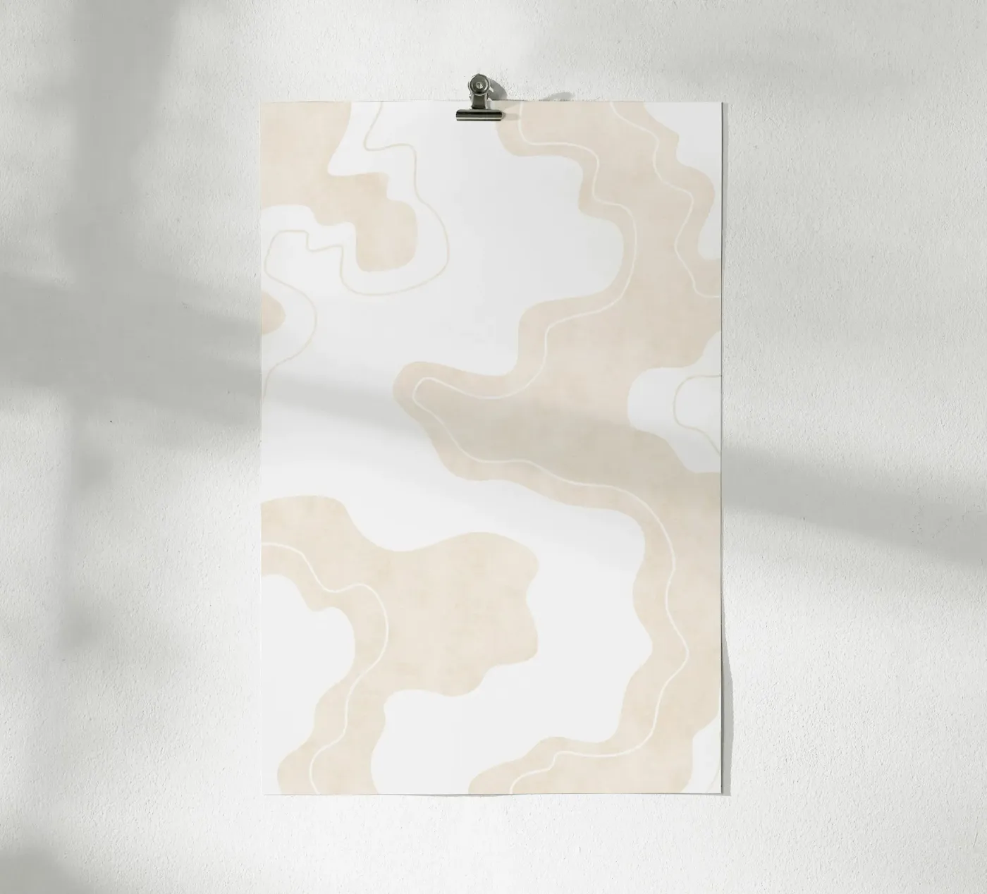 Beige Pool Shapes poster da Natural Landscapes by Palmartprints