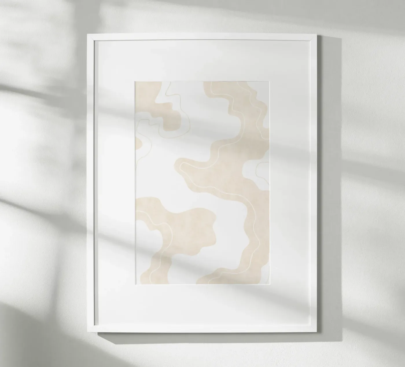 Beige Pool Shapes poster da Natural Landscapes by Palmartprints