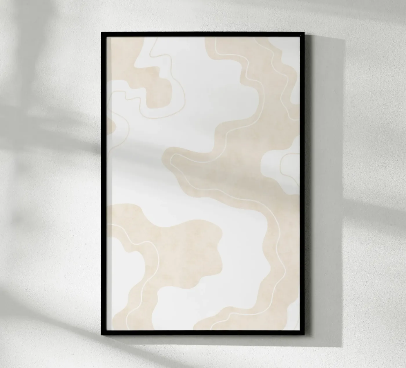 Beige Pool Shapes poster da Natural Landscapes by Palmartprints