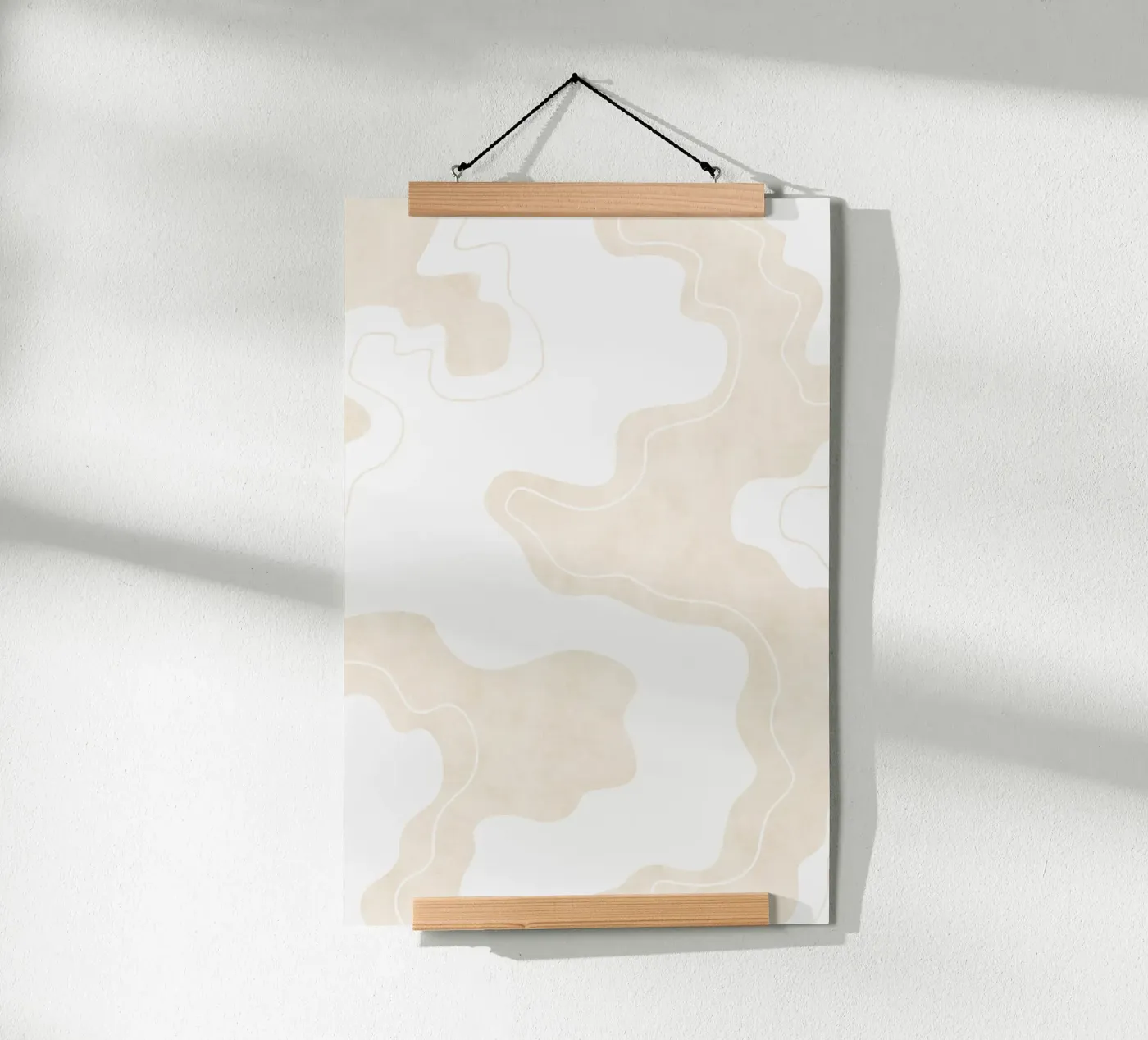 Beige Pool Shapes poster da Natural Landscapes by Palmartprints