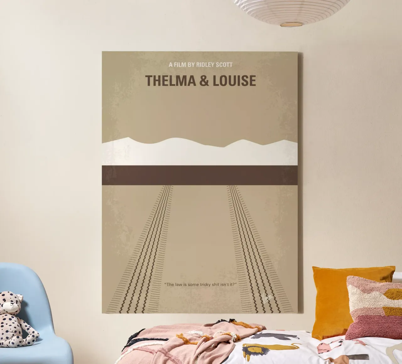 No189 My Thelma and Louise minimal movie poster tela con Cornice a cassetta da Chungkong